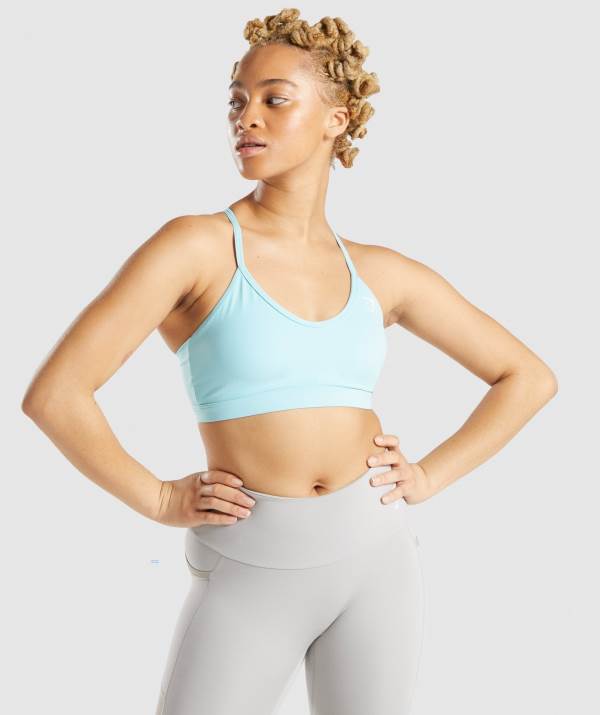 Damske Športové Podprsenky Gymshark V Neck Tyrkysové | QS5286741